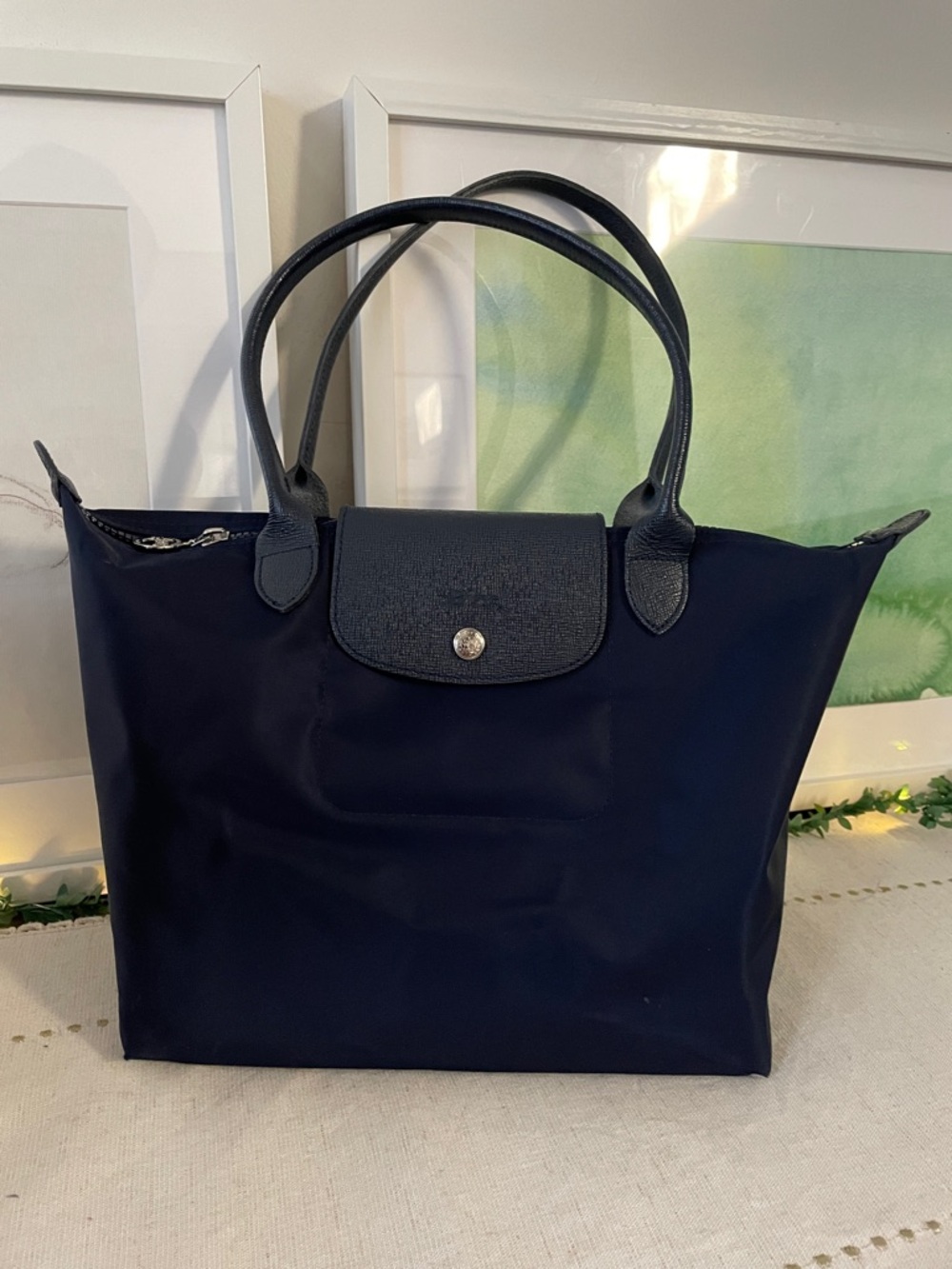 Longchamp Le Pliage Neo Navy Tote